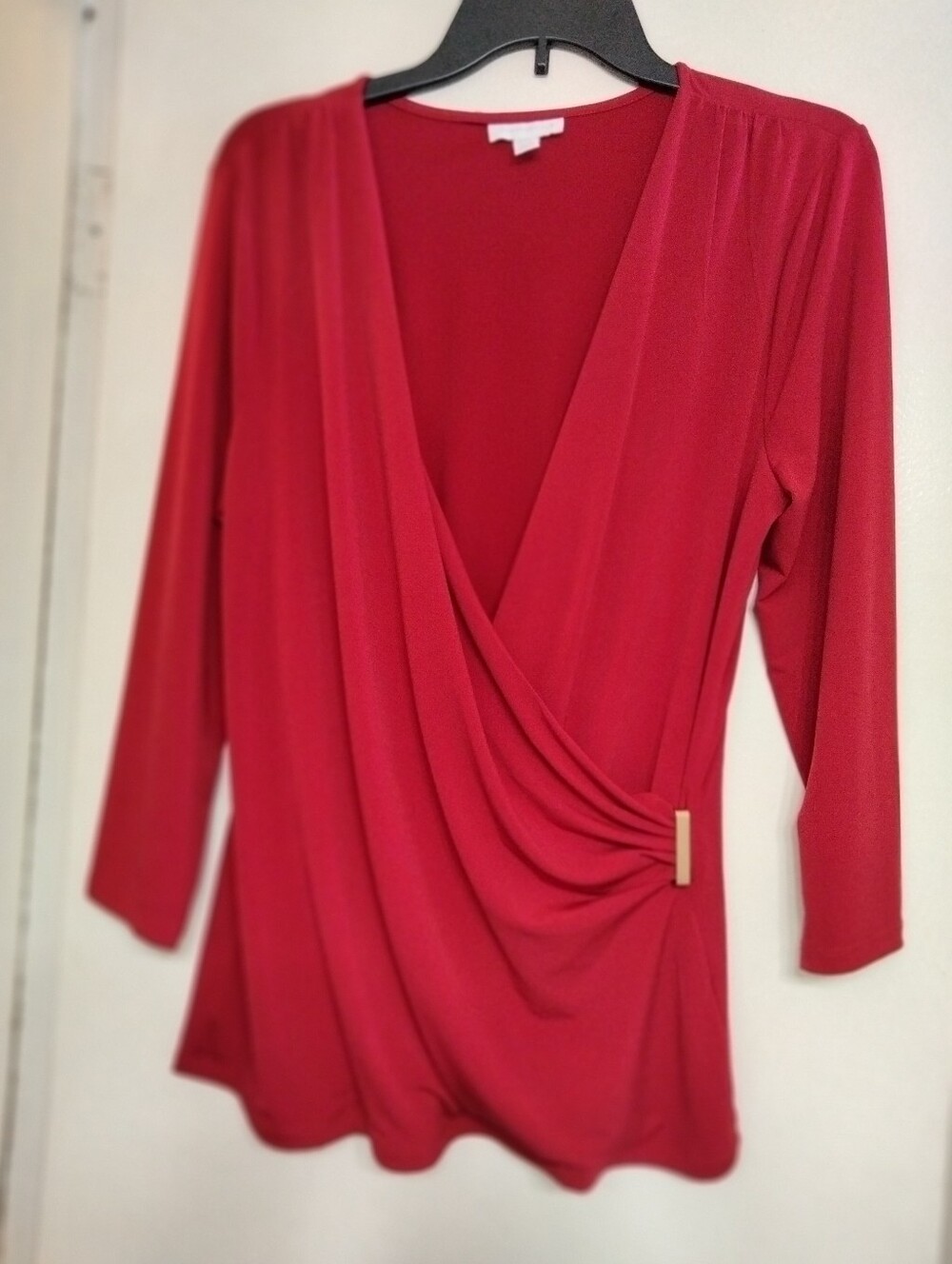 Charter Club Red Scoop Neck Top